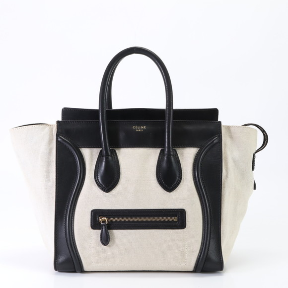 Celine Handbags - Celine Luggage Mini Shopper Leather Tote Bag